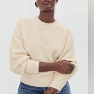 Everlane Cream Women's Crew Neck Sweater